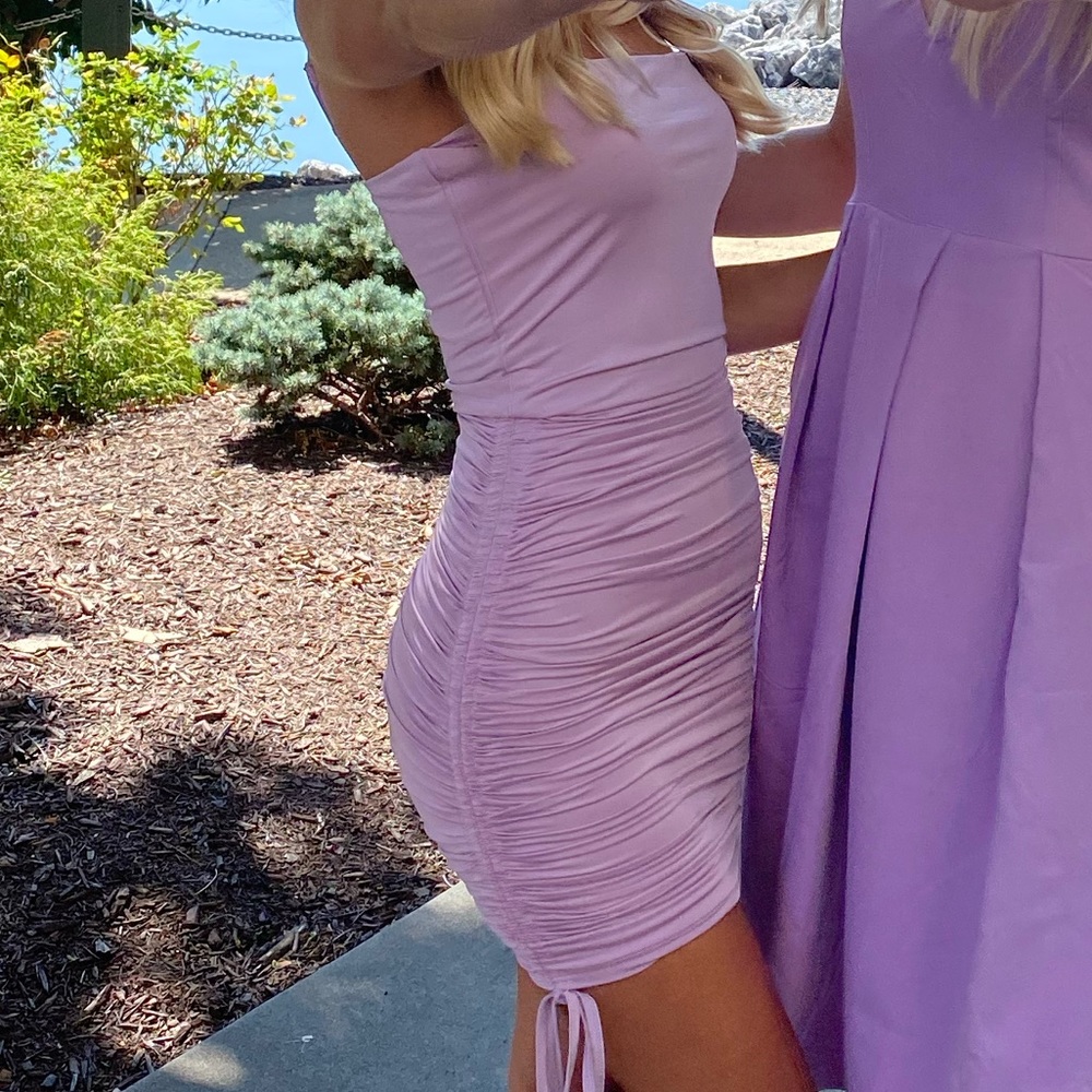 Showpo size 2 purple mini dress